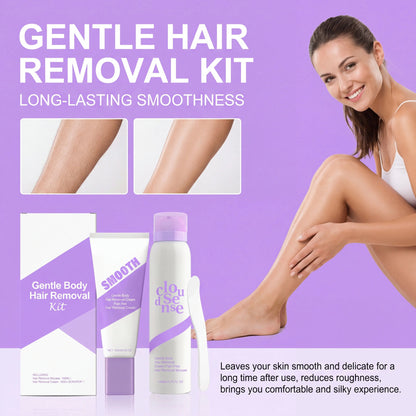 Hair Removal Cream for Underarm Leg Intimate Areas Painless Hair Remover Growth Inhibitor Gentle Soothing Depilatory Cream Kit